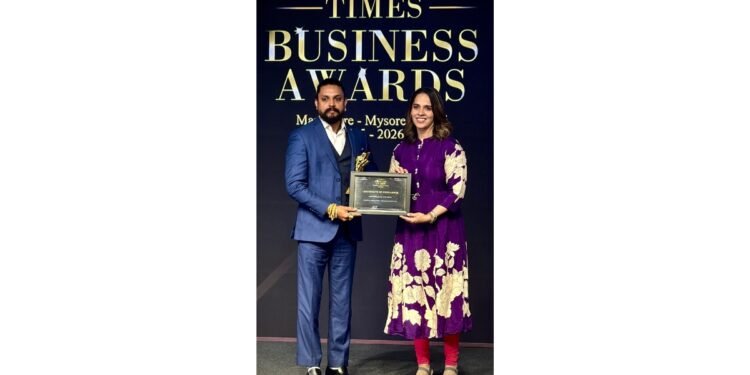 Lanchulal KS Honored as Business & Entertainment Personality of the Year at Times Business Awards 2025–26