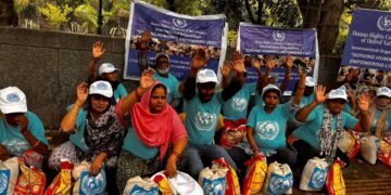 Human Rights Commission for the United Nations Conducts Humanitarian Drive in Rohini, New Delhi