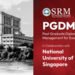 SRMIST Launches 15-Month PGDM-X Programme for Working Professionals in Collaboration with NUS Singapore