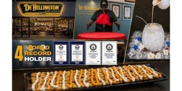 De’ Hellington by Helly and Chilly Secures Trademarks in 5 Countries and Sets 4 World Records, Debuting the World’s First Zero-Gravity Flying Pizza