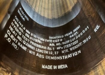 AM/NS India’s Hazira Facility Produces ABS-Certified EQ70 Welded Pipes, Marking a Key Step for Offshore Manufacturing