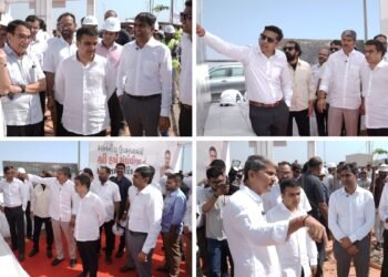 Deputy CM Harsh Sanghavi Visits GAP Group’s Akhilam Township During Dholera Review Tour