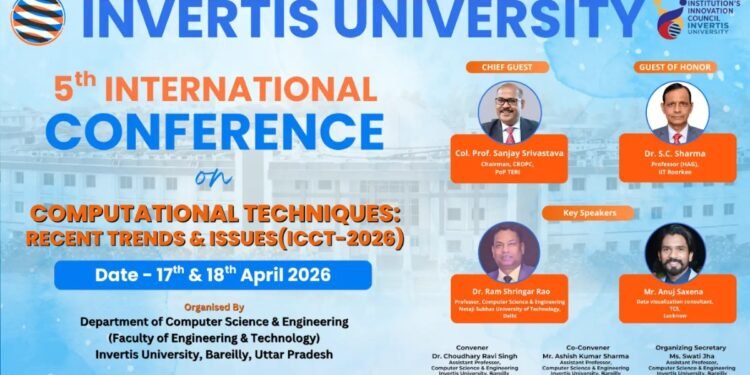 ICCT-2026: Invertis University Hosts Conversations on AI, Data Science, and the Future of Computing