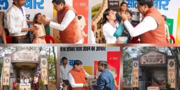 Hon’ble Chief Minister Dr. Mohan Yadav Launches Pulse Polio Campaign from Tribal Village Kukru Khamla in Betul