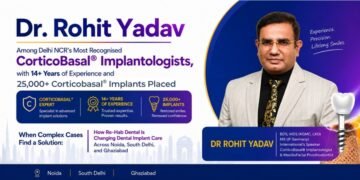 Dr. Rohit Yadav — Among Delhi NCR’s Most Recognised Corticobasal® Implantologists, with 14+ Years of Experience and 25,000+ Corticobasal® Implants Placed