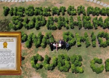 The Cube Club Creates World Record with 10,000 Plant Green Installation, Celebrates 1 Lakh Tree Plantation Milestone with Jackie Shroff