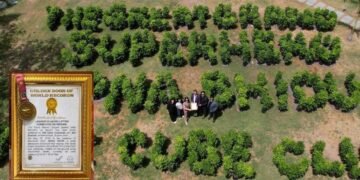 The Cube Club Creates World Record with 10,000 Plant Green Installation, Celebrates 1 Lakh Tree Plantation Milestone with Jackie Shroff