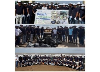Khavda 4C Power Transmission Limited Marks World Environment Day with Major Beach Clean-Up Drive at Ubhrat; 1,500 Kg Waste Collected