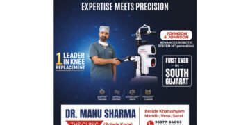 South Gujarat’s Leading Joint Replacement Surgeon Dr. Manu Sharma Introduces Johnson & Johnson’s Fourth-Generation Advanced Robotic System