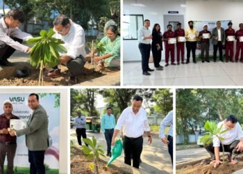 Vasu Foundation Commits to Planting 1.08 Lakh Trees by 2035 After Completing Mission 10,008