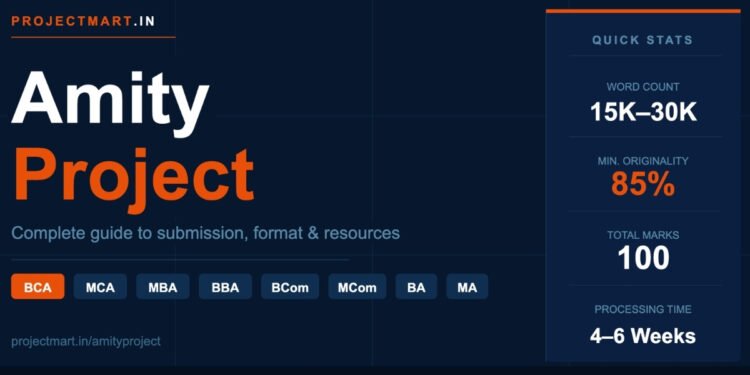 Amity Project: Complete Guide for BCA, MCA, MBA & More