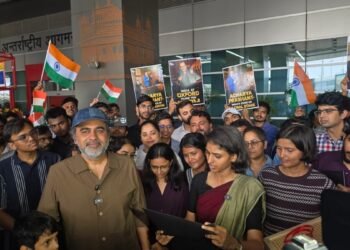 Philosopher & bestselling Author Spoke to the Media at Delhi Airport