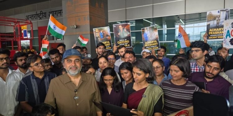 Philosopher & bestselling Author Spoke to the Media at Delhi Airport