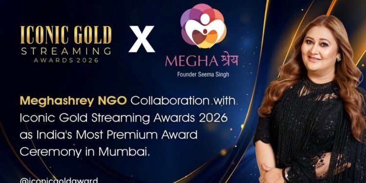 MeghaShrey NGO Associates with Iconic Gold Streaming Awards 2026
