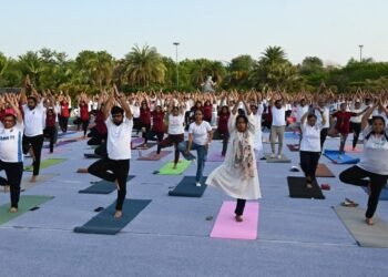 International Day of Yoga Celebrated Enthusiastically at Gujarat Science City on the Theme “Yoga for Healthy Ageing”
