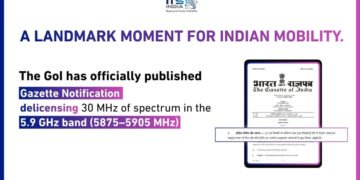 India Opens the Airwaves to Save Lives: Gazette Notification Enables V2X Communication on 5.9 GHz Spectrum