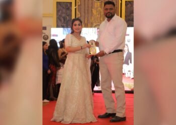 GO Olympiad Founder Ajay Kumar Verma Honoured by Renowned Haryana Singer Renuka Panwar for Contributions to Education