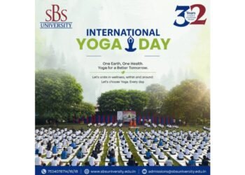 International Yoga Day Celebrated with Great Enthusiasm at SBS University under EBSB Camp