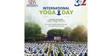 International Yoga Day Celebrated with Great Enthusiasm at SBS University under EBSB Camp