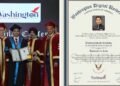 Advocate Aashutosh Srivastava Conferred Honorary Doctorate in Law by Washington Digital University, USA