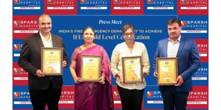 SPARSH Hospital Becomes First in India to Earn IFEM Gold Level Certification for Emergency Care
