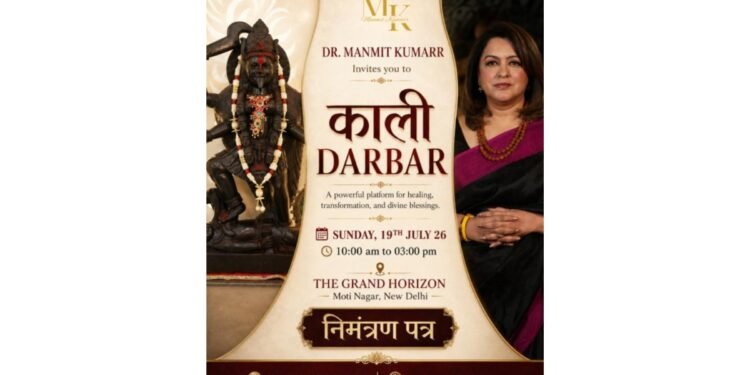 India’s First Lady Tantra Guru, Dr. Manmit Kumarr, Awakens Shakti Consciousness at Historic Kali Darbar 2026