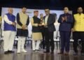 Madhav Das Honoured for Excellence in Human Resources and Literature at Vagdhara Samman Samaroh