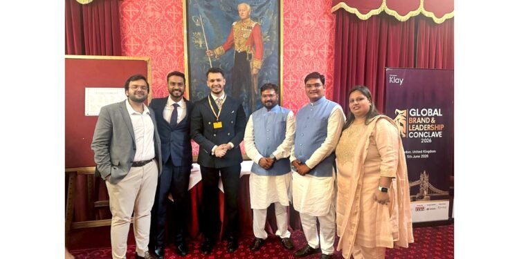 Acharya Bhavinbhai Pandya and Acharya Mananbhai Pandya Honoured with the Global Leader of the Year 2026 Award at the House of Lords, London