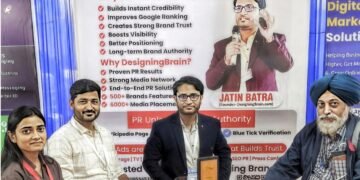 Jatin Batra founded DesigningBrain.com Strengthens Brand Visibility at WebFair 25th Edition as PR Partner