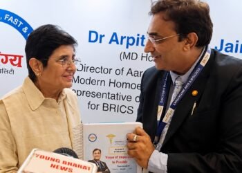 Dr. Arpit Chopra Jain Honoured on National Doctors’ Day at Fit India Conclave 2026, Recognized as Panel Speaker and BRICS Homeopathic Representative
