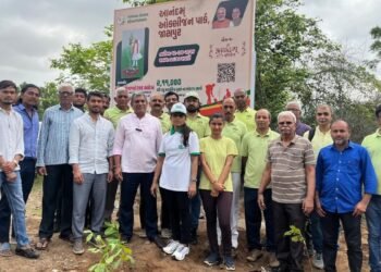 Anandam Parivar plants over 2.11 lakh saplings at Anandam Oxygen Park in Jaspur