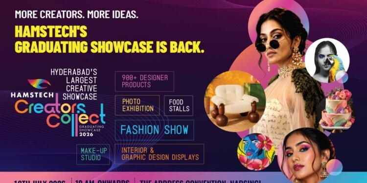 Hamstech to Host Hyderabad’s Largest Creative Showcase Featuring 900+ Graduating Creators