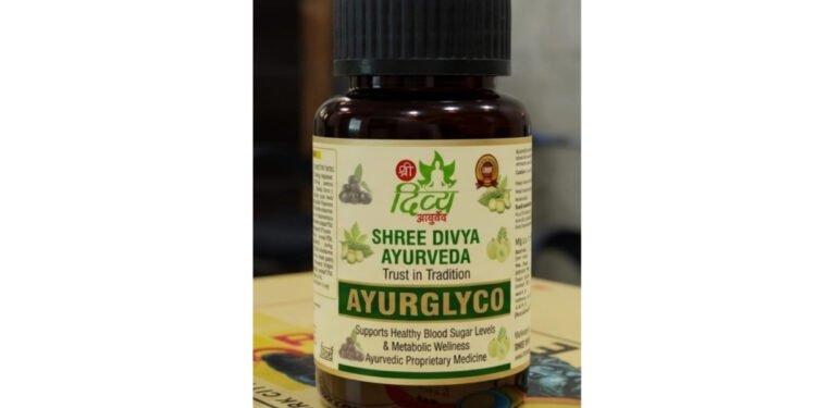 Shree Divya Ayurved Introduces AYURGLYCO: An Ayurvedic Approach to Supporting Healthy Blood Sugar Management Use With Shree Divya Ayurved Kabj Amrit Churn