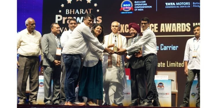 Gujarat’s Aadinath Bulk Named Best Private Stage Carrier at Prawaas 5.0