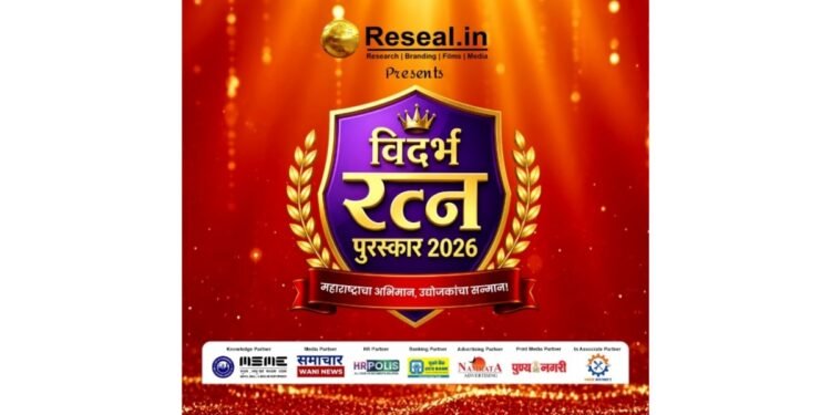 Reseal.in Celebrates Excellence at Vidarbha Ratna Puraskar 2026 in Nagpur; Veteran Actress Varsha Usgaonkar Honours India’s Outstanding Achievers