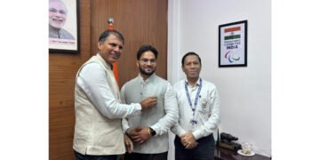 Yogesh Sharma (Shelly) Meets PCI President Devendra Jhajharia and Secretary General Jayawant GH to Discuss Strengthening Para Sports Initiatives
