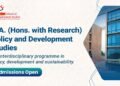 TERI SAS Launches BA in Policy and Development Studies for Academic Year 2026-27