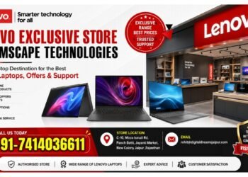 Explore the Reliable Lenovo Shop in Jaipur at Lenovo Exclusive Store – Dreamscape Technologies in Jaipur