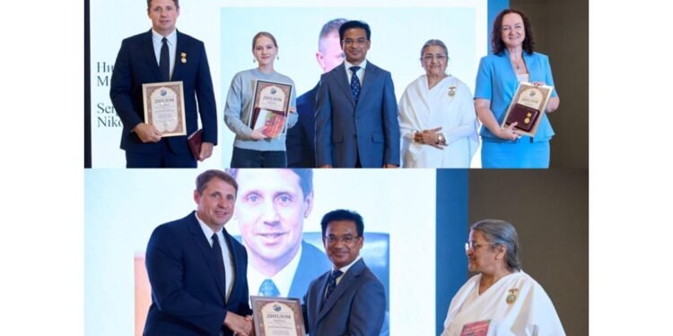 Mari State University Rector Prof. Mikhail Shvetsov Honoured in Moscow for Strengthening India–Russia Educational Relations