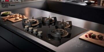 Hafele Cronus Digi-Step Hobs Simplify Cleaning with Thoughtful Burner Design