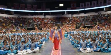 Historic Srimad Bhagavad Gita Parayana and World Peace Prayer Held in Dallas, USA, in the Divine Presence of His Holiness Sri Ganapathy Sachchidananda Swamiji