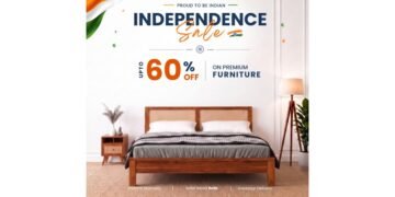 Saraf Furniture Celebrates Independence Day with Blockbuster ‘Upto 60% Off’ Sale on Premium Solid Wood Furniture
