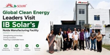 Global Clean Energy Leaders Visit IB Solar’s Noida Manufacturing Facility, Witness India’s Rising Solar Manufacturing Capabilities