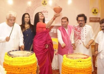 Countdown for Manicktala Chaltabagan Lohapatty’s 84th Durga Puja begins with Khuti Puja