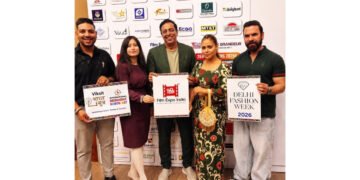 Vindu Dara Singh Launches Delhi Fashion Week 2026 at Film Expo India Press Conference