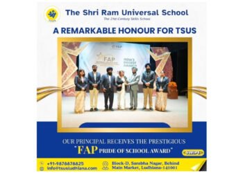 The Shri Ram Universal School, Ludhiana, Ranked #1 in Punjab and Among India’s Top 10 in Cfore 2025 School Survey