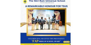 The Shri Ram Universal School, Ludhiana, Ranked #1 in Punjab and Among India’s Top 10 in Cfore 2025 School Survey