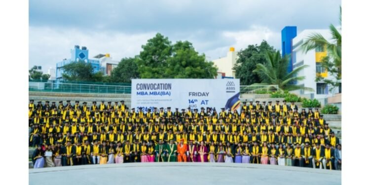 Acharya Bangalore B School Celebrates Convocation of MBA Batch 2024-26 with Pride and Excellence