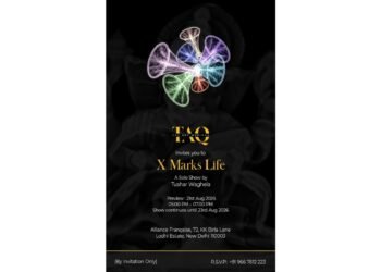 The Art Qurious presents X Marks Life -A Solo Exhibition by Tushar Waghela at Alliance Française de Delhi