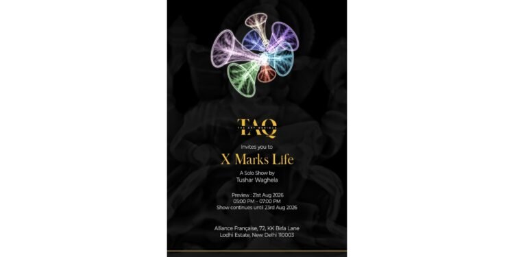 The Art Qurious presents X Marks Life -A Solo Exhibition by Tushar Waghela at Alliance Française de Delhi